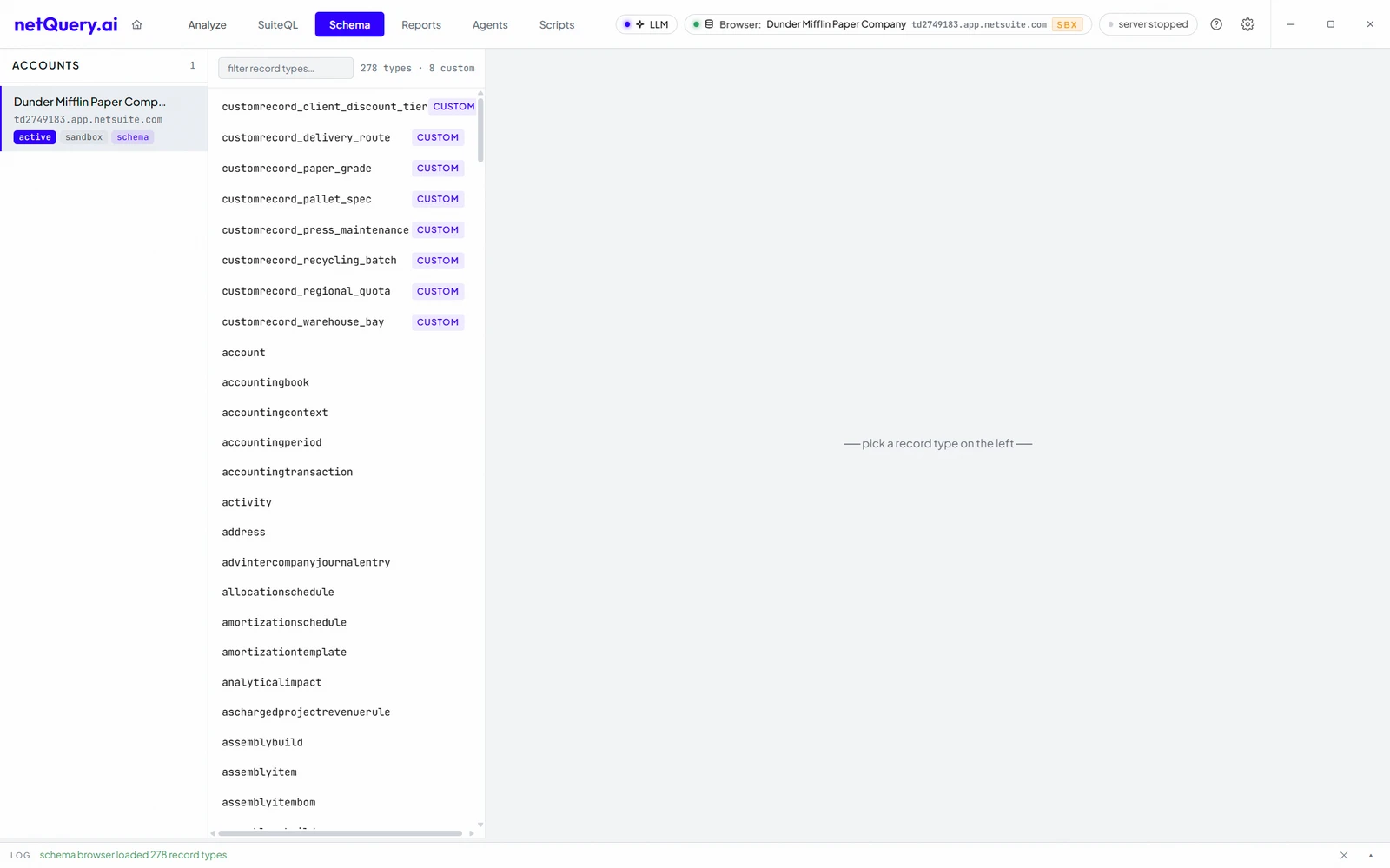 Investigate the account behind the issue.